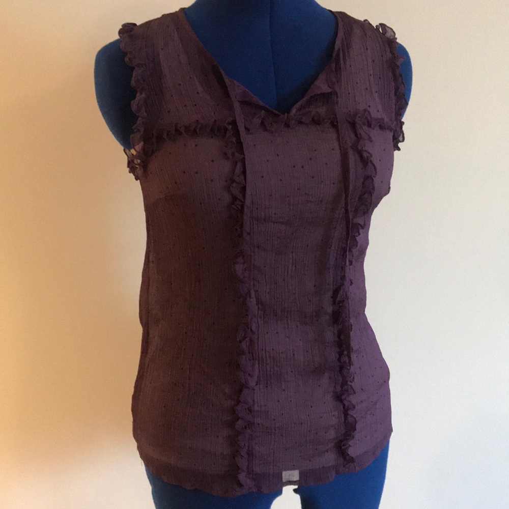 ModCloth Sheer Polka Dot Top